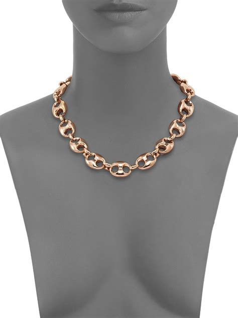 rose gold gucci chain|men's Gucci link gold chain.